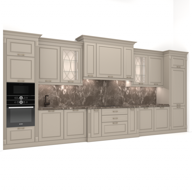 Kitchen neoclassic Modèle 3D .c4d .max .obj .3ds .fbx .stl .blend 