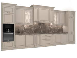 Kitchen neoclassic 3D Model