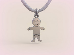 Pendants - Boy and Girl - 01 3D Druckmodell