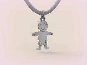 Pendants - Boy and Girl - 01 3D Print Model