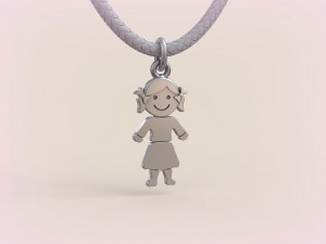 Pendants - Boy and Girl - 01 3D Druckmodell