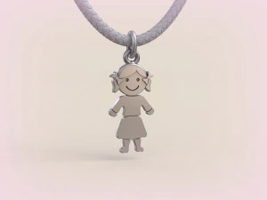 Pendants - Boy and Girl - 01 3D Print Model