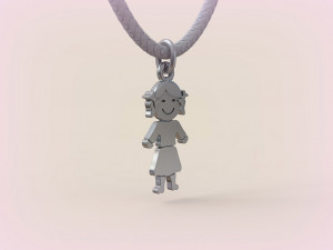 Pendants - Boy and Girl - 01 3D Druckmodell