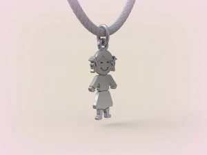 Pendants - Boy and Girl - 01 3D Print Model