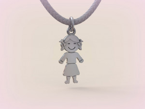 Pendants - Boy and Girl - 01 3D Druckmodell