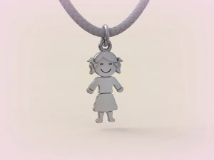 Pendants - Boy and Girl - 01 3D Print Model