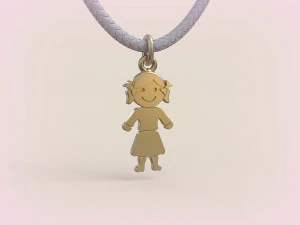 Pendants - Boy and Girl - 01 3D Print Model