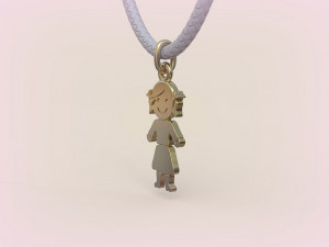 Pendants - Boy and Girl - 01 3D Druckmodell