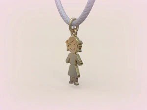 Pendants - Boy and Girl - 01 3D Print Model