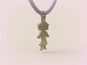 Pendants - Boy and Girl - 01 3D Druckmodell