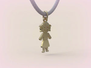 Pendants - Boy and Girl - 01 3D Print Model