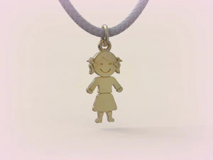Pendants - Boy and Girl - 01 3D Print Model