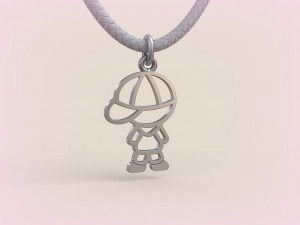 Pendants - Boy and Girl - 02 3D Baskı Modeli