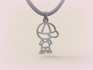 Pendants - Boy and Girl - 02 3D Baskı Modeli
