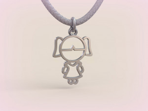 Pendants - Boy and Girl - 02 3D Baskı Modeli