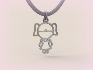 Pendants - Boy and Girl - 02 3D Baskı Modeli