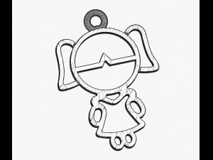 Pendants - Boy and Girl - 02 3D Baskı Modeli
