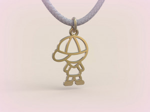 Pendants - Boy and Girl - 02 3D Baskı Modeli