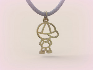 Pendants - Boy and Girl - 02 3D Baskı Modeli