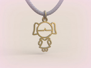 Pendants - Boy and Girl - 02 3D Baskı Modeli