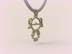 Pendants - Boy and Girl - 02 3D Baskı Modeli