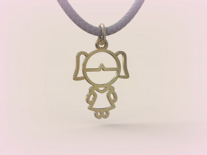 Pendants - Boy and Girl - 02 3D Baskı Modeli