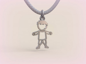 Pendants - Boy and Girl - 03 3D Принт Модель