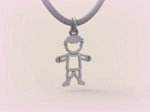 Pendants - Boy and Girl - 03 3D Принт Модель