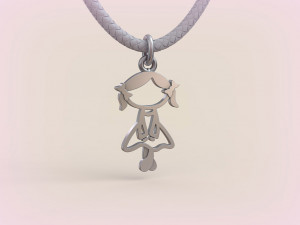 Pendants - Boy and Girl - 03 3D Принт Модель