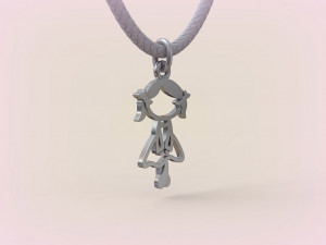 Pendants - Boy and Girl - 03 3D Принт Модель
