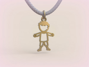 Pendants - Boy and Girl - 03 3D Принт Модель