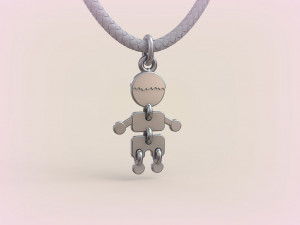 Pendants - Boy and Girl - 04 3D Принт Модель
