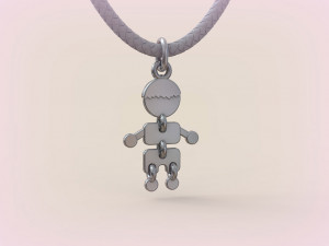 Pendants - Boy and Girl - 04 3D Принт Модель