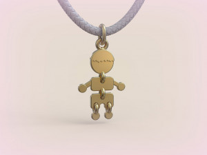 Pendants - Boy and Girl - 04 3D Принт Модель