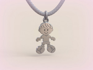 Pendants - Boy and Girl - 05 3Dプリントモデル