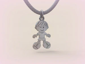 Pendants - Boy and Girl - 05 3D Print Model