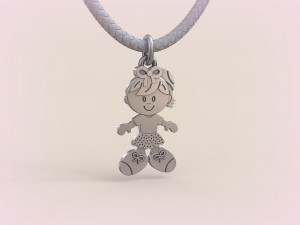 Pendants - Boy and Girl - 05 3Dプリントモデル