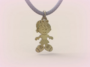 Pendants - Boy and Girl - 05 3Dプリントモデル