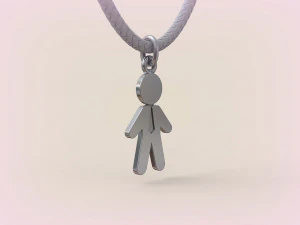 Pendants - Boy and Girl - 07 3D Print Model