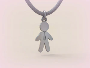 Pendants - Boy and Girl - 07 3D Print Model