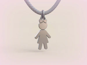 Pendants - Boy and Girl - 07 3D Print Model