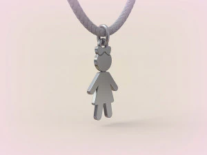 Pendants - Boy and Girl - 07 3D Print Model