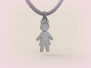 Pendants - Boy and Girl - 07 3D Print Model