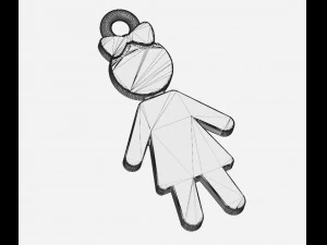 Pendants - Boy and Girl - 07 3D Print Model