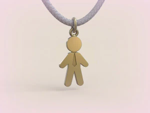 Pendants - Boy and Girl - 07 3D Print Model