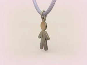 Pendants - Boy and Girl - 07 3D Print Model