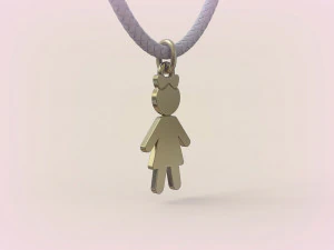 Pendants - Boy and Girl - 07 3D Print Model