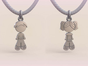 Pendants - Boy and Girl - 09 Modèles 3D en vedette