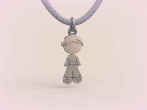 Pendants - Boy and Girl - 09 3Dプリントモデル