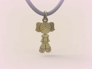 Pendants - Boy and Girl - 09 3Dプリントモデル